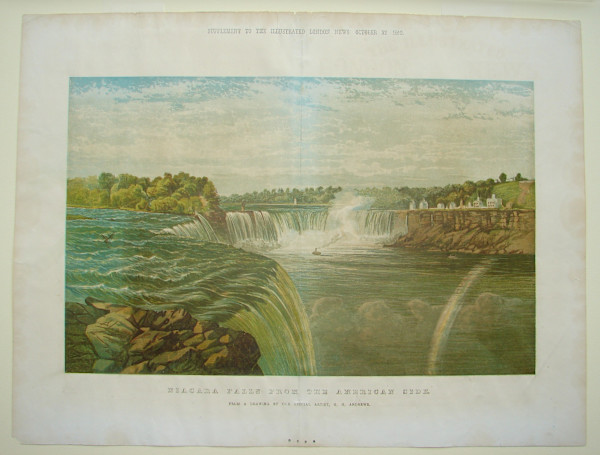 Niagara Falls from the American side From a drawing by our special artist, GH Andrews by George Henry Andrews