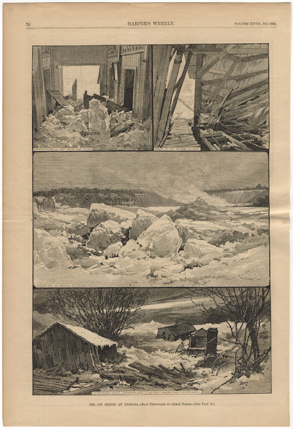 The Ice Bridge at Niagara-From Photographs by George Barker by Unknown Artist, Image 1.