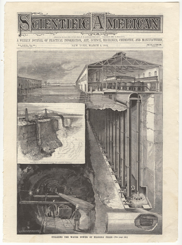 Utilizing the Water Power of Niagara Falls by Unknown Artist, Image 2.