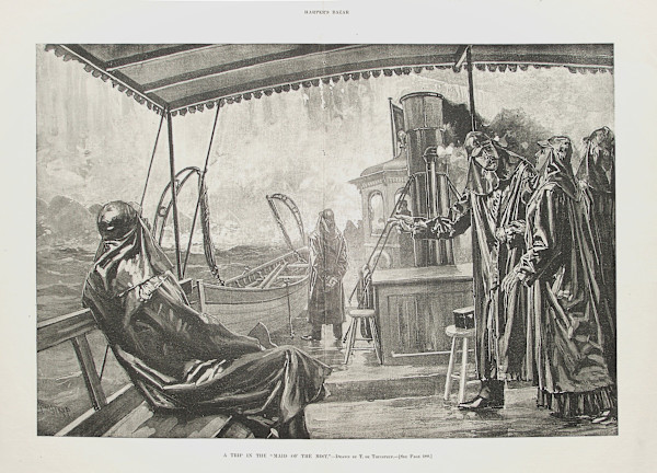 A Trip in the Maid of the Mist-Drawn by T de Thulstrup by T. De Thulstrup, Image 2.