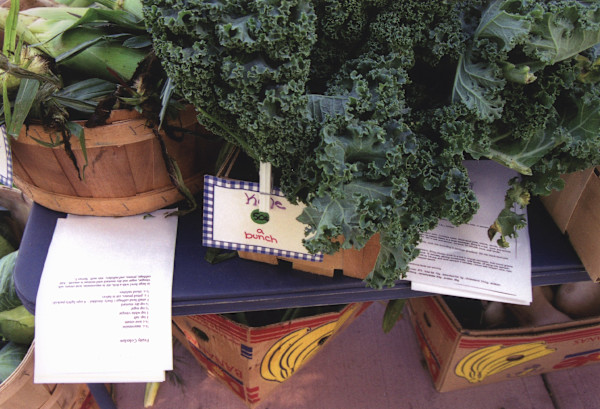 Vegetables with Recipes, Kenmore Farmers' Market, Kenmore, NY by Marion Faller