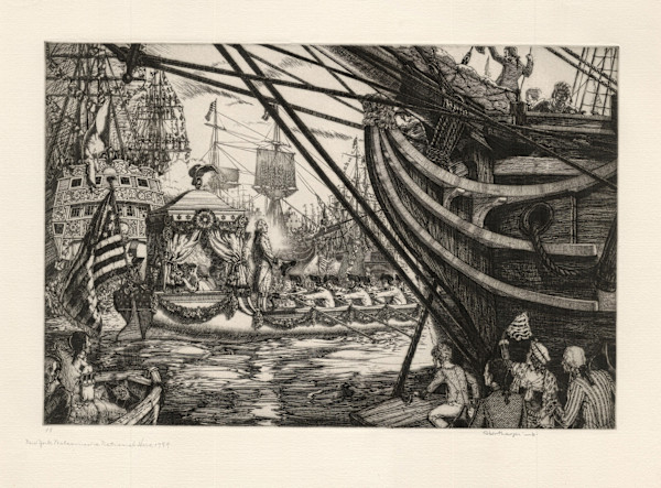 New York Welcomes a National Hero, 1789 by Robert Lawson, Image 2.