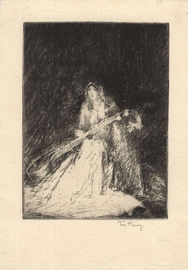 Portrait of Miss Ruth St Denis by Troy Kinney, Image 2.