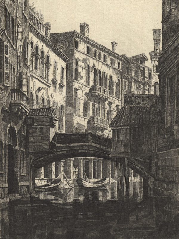 Rio dei Santi Apostoli, Venice by John Taylor Arms