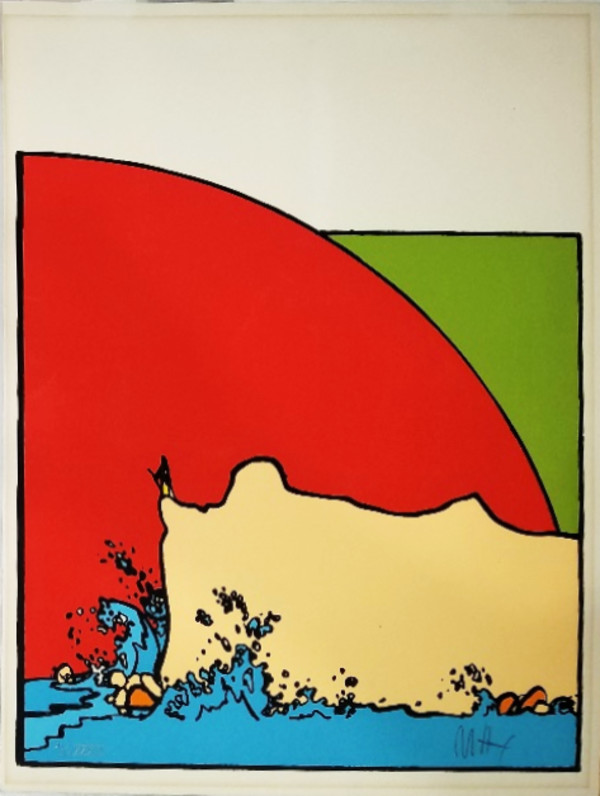 Sage on a Cliff by Peter Max, Image 1.