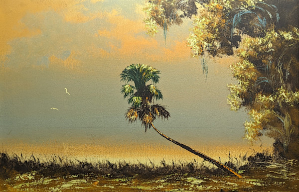 Untitled (Single Palm Tree from Right) by Unknown (Highwaymen), Image 1.