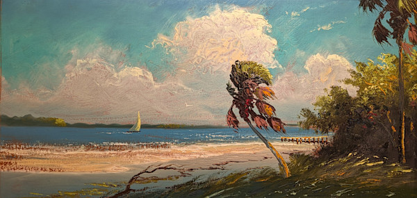 Untitled [Single Palm Tree] by Hezekiah Baker