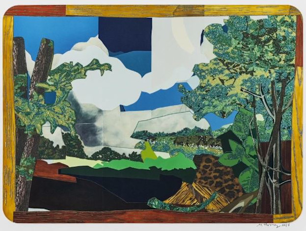 Landscape With Woman Washing Her Feet by Mickalene Thomas
