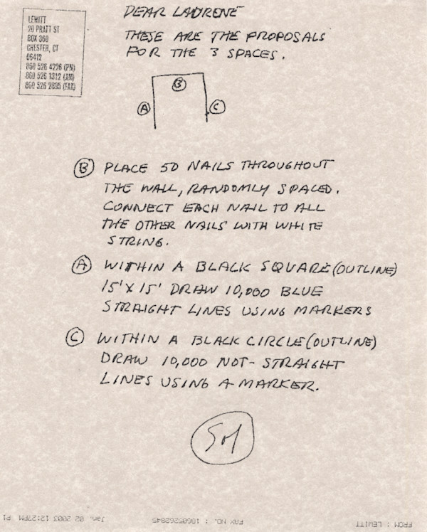 Instructions for Wall Drawing #1097 by Sol LeWitt, Image 1.