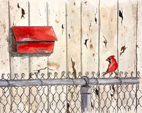 On the fence by Chantal