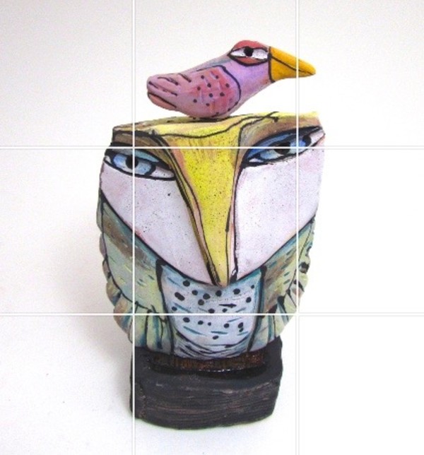 Owl and the Lavender Beauty Bird Dreaming Love/SOLD by Blue Fire MacMahon