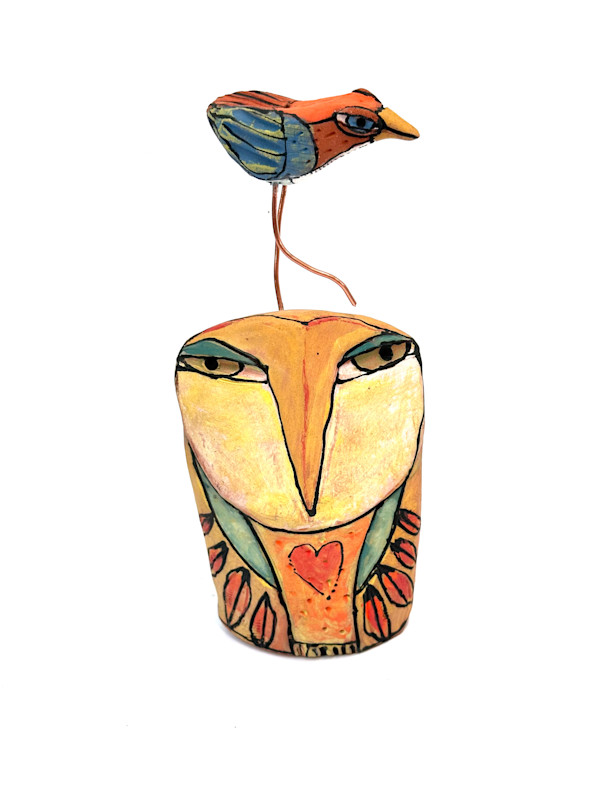 "Owl Person and Dancing Bird...Beauty is Sacred." by Blue Fire MacMahon