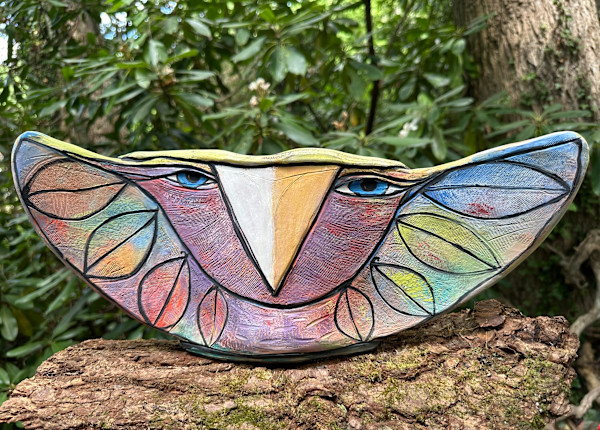 Owl Person Holding Space for the Dream by Blue Fire MacMahon, Image 1.
