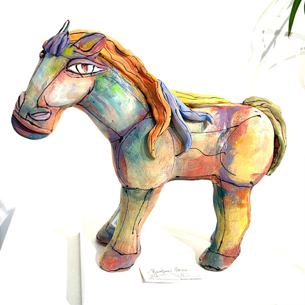 Horse Standing in the Rainbow by Blue Fire MacMahon, Image 1.