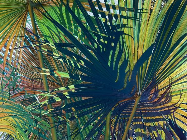 Palmetto Palms at Sunset by Christine Anagnostis