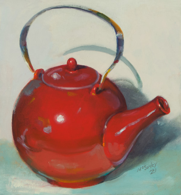 Red Teapot #5 by Mike McSorley