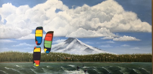 Gorge Colors Kite Surfing by Nina Buckley