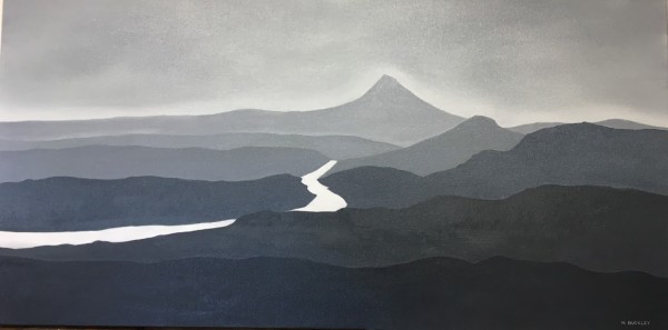 Mt Hood - River Abstract by Nina Buckley