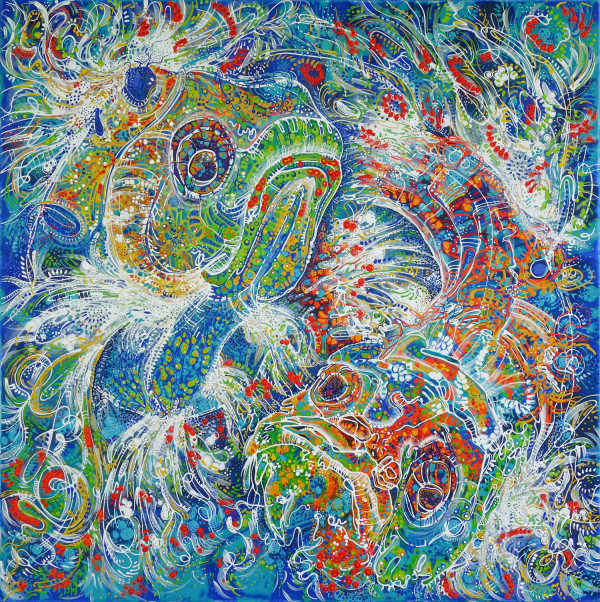 Flowing Fusion of Life - Painting Two