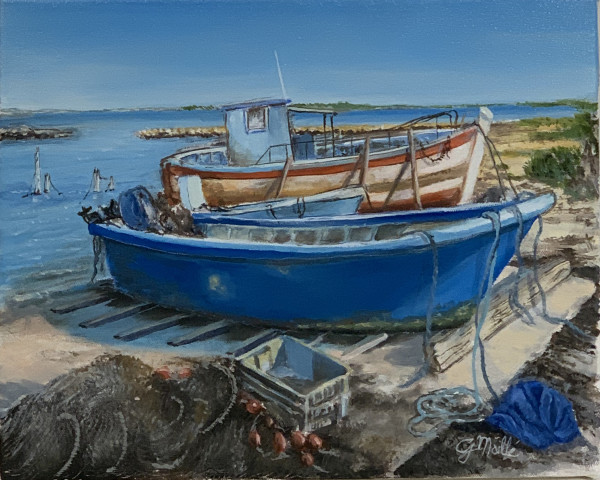 Boats on Dry Dock by Gerard