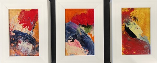 Colorful Diptych ( framed) by Bonnie Levinson