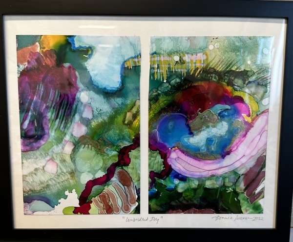 Unbridled Joy (diptych) (framed) by Bonnie Levinson