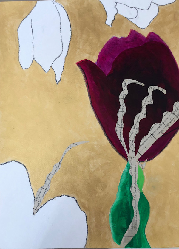 Tulips Collage (framed) by Bonnie Levinson, Image 1.