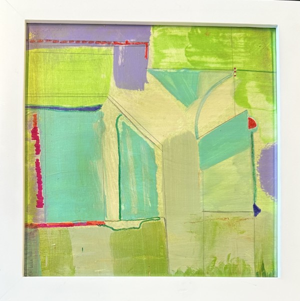 Green Martini ( framed) by Bonnie Levinson