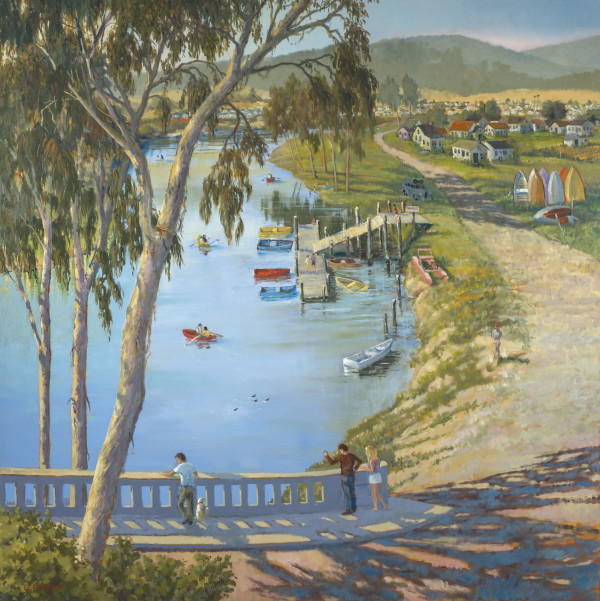 San Lorenzo River, 1953 by Ed Penniman