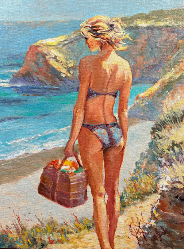 Sunny Beach View by Ed Penniman