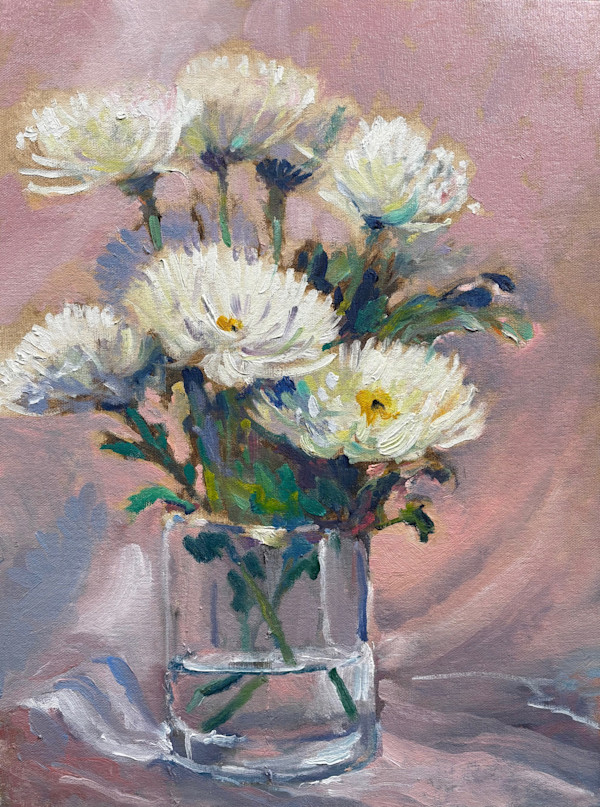 Opalescent Mums by Ed Penniman