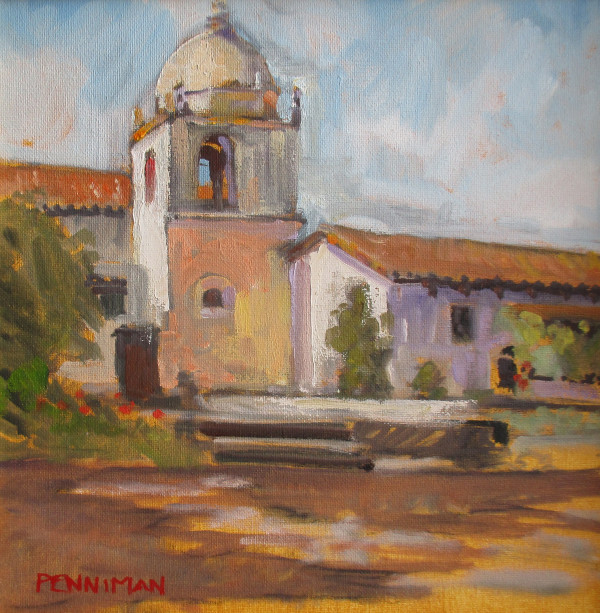 Carmel Mission Plaza by Ed Penniman