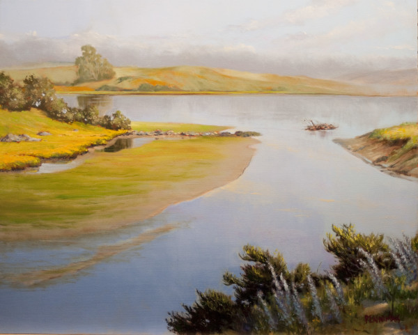 Pajaro Dunes Wetlands and River Confluence III by Ed Penniman