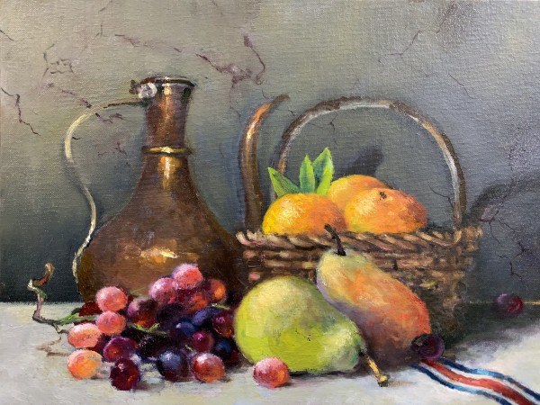 Turkish Pot and Tangerines by Ed Penniman
