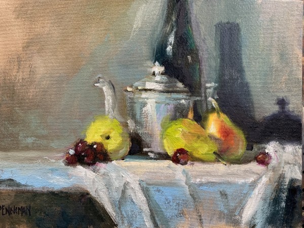 Pears and pot (study) by Ed Penniman