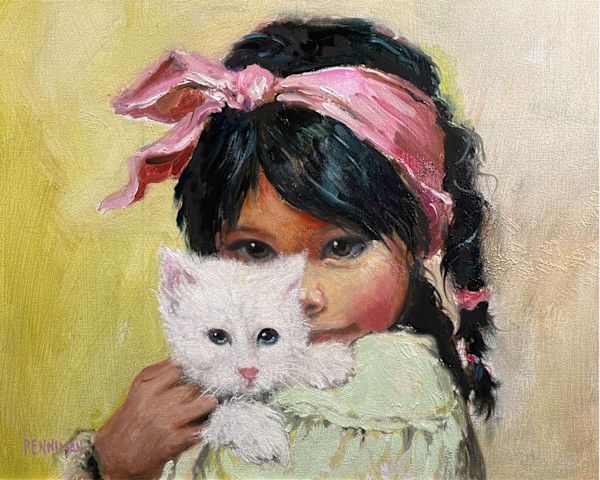 La niña con el gato by Ed Penniman, Image 1.