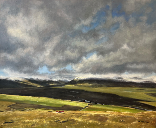 Red Roofed Farm, West Iceland by Suzi Zefting-Kuhn