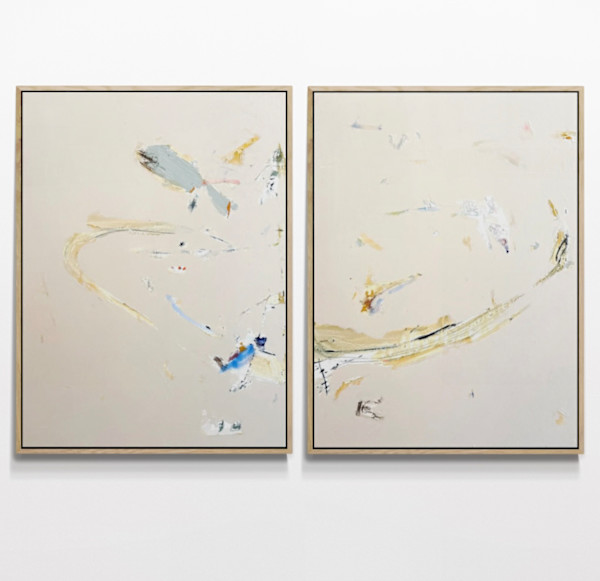 "Open heart" diptych by Mariana Horgan