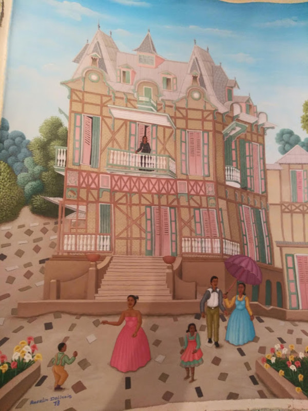 MULTICOLORED GINGERBREAD HOUSE  (UNFRAMED)* by AMERLIN DELINOIS