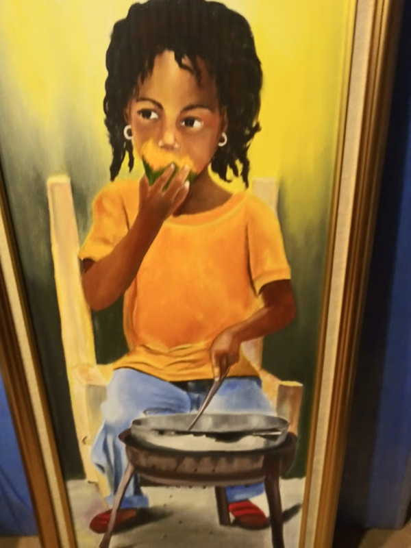 LITTLE GIRL EATING by C. BLAIN