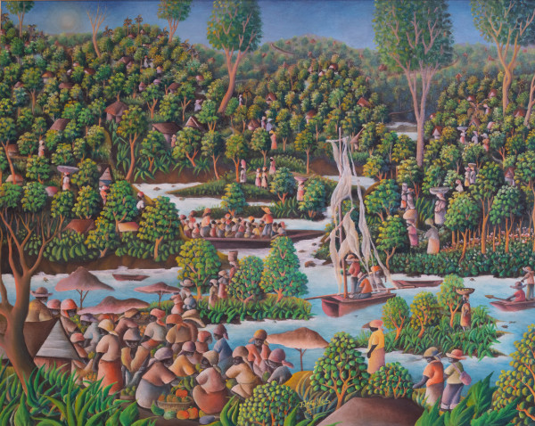 BY THE RIVER by JOSEPH JEAN GILLES, Image 1.