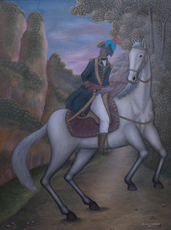 HAITIAN GENERAL WHITE HORSE by AMERLIN DELINOIS, Image 1.