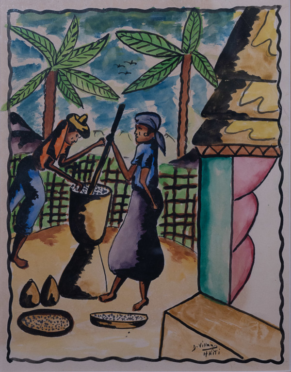 VILLAGE SCENE by D. VILLARD, Image 1.
