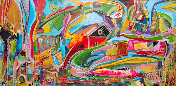 Red Barn on the Road Through La Honda by Eric Oliver | Studio 109, Image 1.