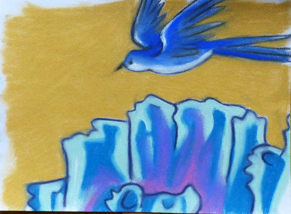 Bluebird sketch by Natalya Critchley