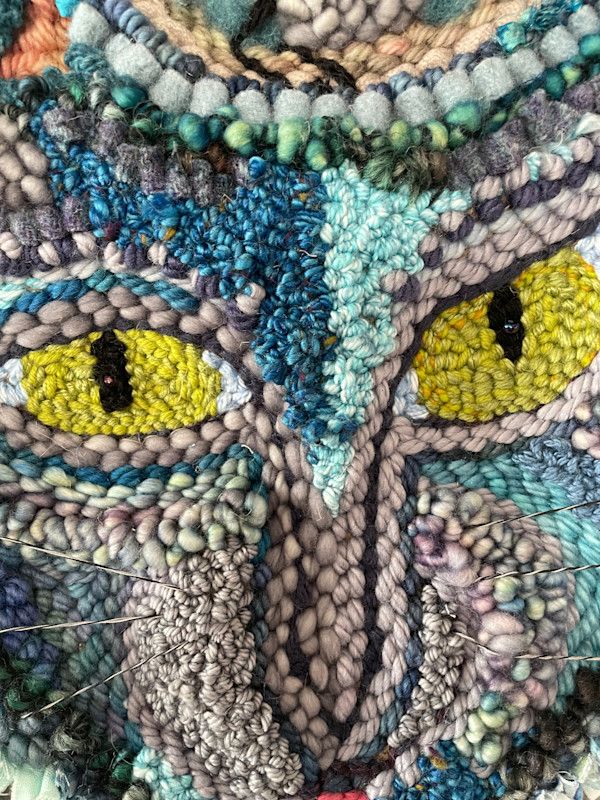 Blue Cat's "Bling" Mat by Julia Muench, Image 1.
