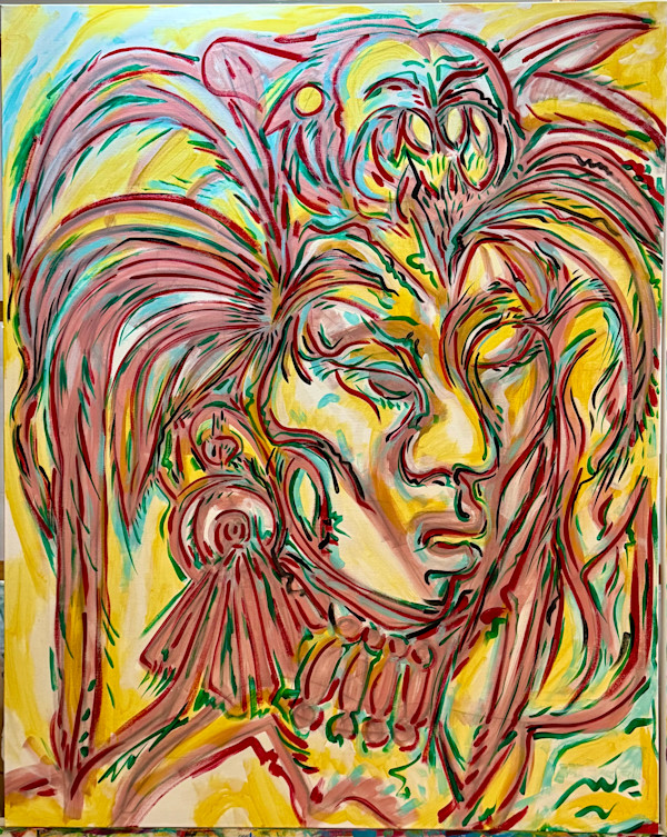Mayan Priest with Pulque by Jimmy Longoria