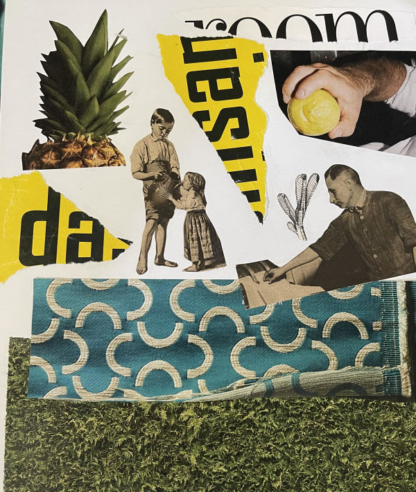 Cut Out Collage Page for Kolaj Magazine World Collage Day 2020 by Susanna Lakner