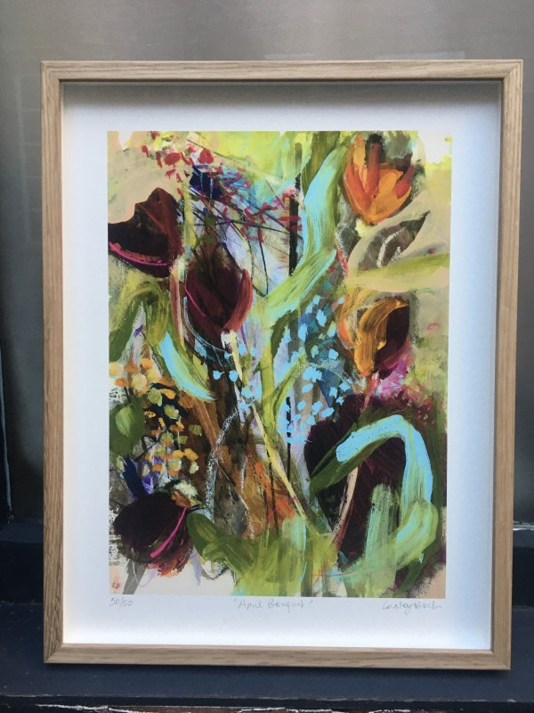 FINE ART PRINT April Bouquet giclee print UNFRAMED by Lesley Birch
