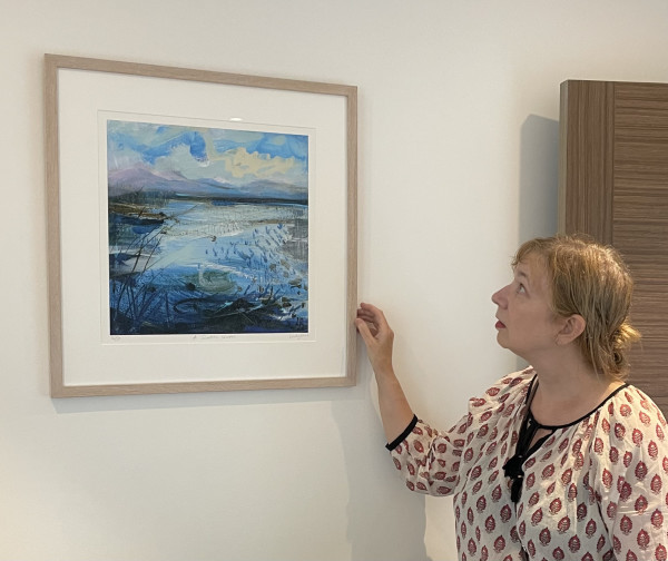 A Scottish Winter, framed giclee print 14/50 by Lesley Birch